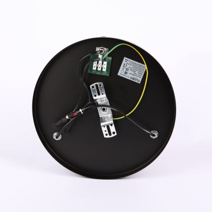 Globo - Candeeiro integrado 3xE27/40W/230V diâmetro 40,5 cm preto