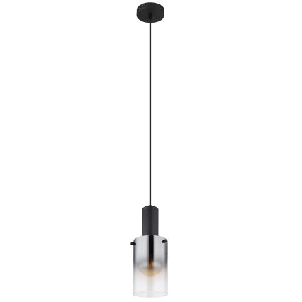 Globo - Candeeiro suspenso 1xE27/40W/230V diâmetro 12,5 cm preto