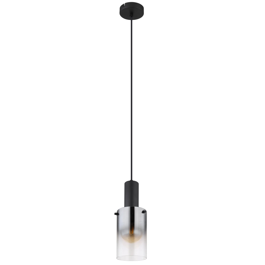 Globo - Candeeiro suspenso 1xE27/40W/230V diâmetro 12,5 cm preto