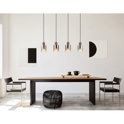 Globo - Lustre suspenso por cabo 4xE27/40W/230V