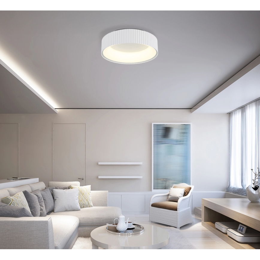 Globo - Plafon de tecto LED/45W/230V 2700/4000/6000K Ø 46 cm branco