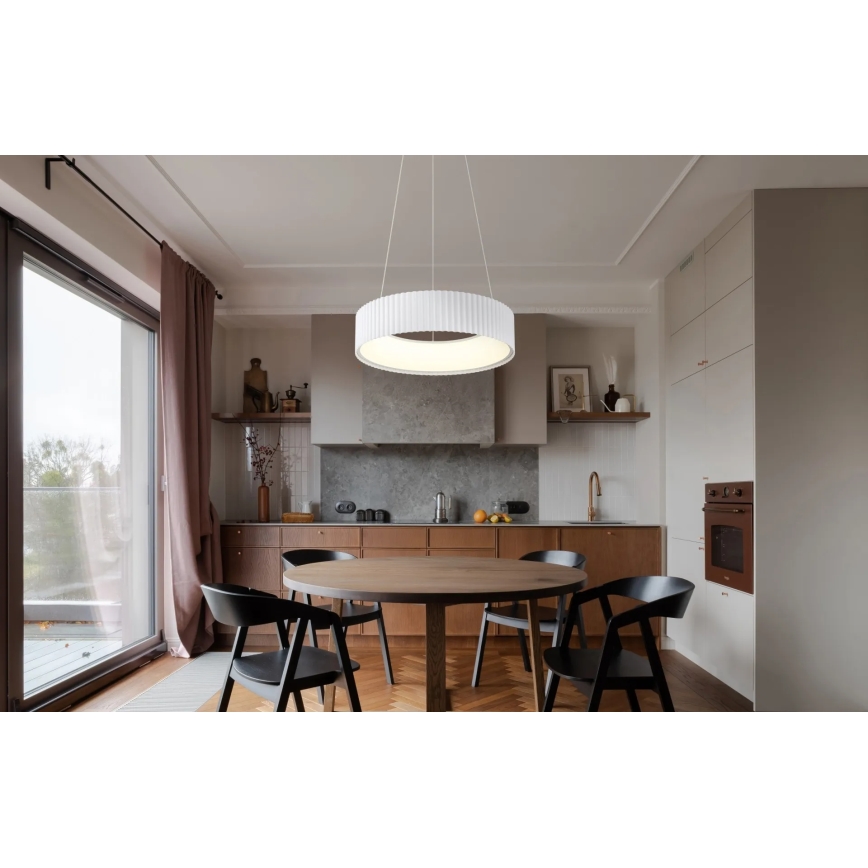 Globo - Lustre LED suspenso por cabo LED/45W/230V 2700/4000/6000K Ø 46 cm branco