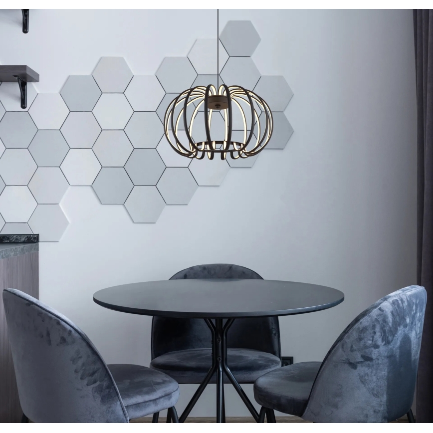 Globo - Lustre LED dimerizável suspenso por cabo LED/40W/230V 3000K preto