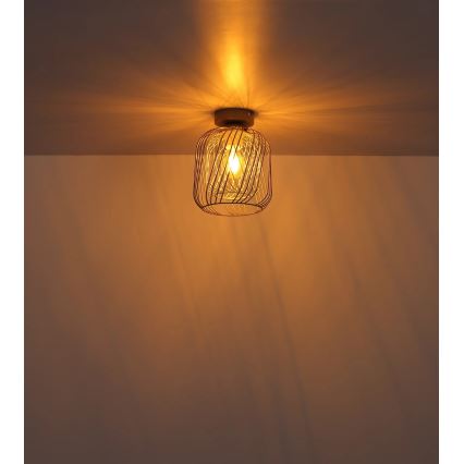 Globo - Candeeiro de tecto 1xE27/40W/230V Ø 18 cm bege/branco