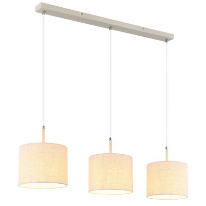 Globo - Lustre suspenso por cabo 3xE27/40W/230V