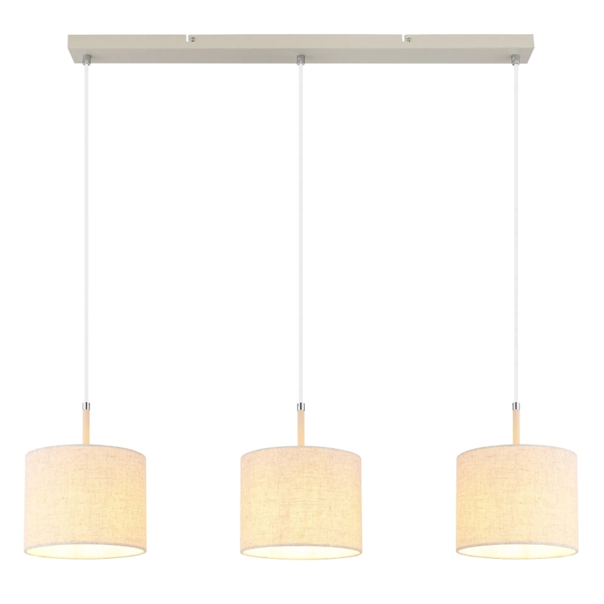 Globo - Lustre suspenso por cabo 3xE27/40W/230V
