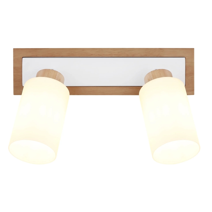Globo - Candeeiro com focos 2xE27/60W/230V carvalho/branco