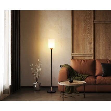 Globo - Candeeiro de pé 1xE27/60W/230V preto/branco