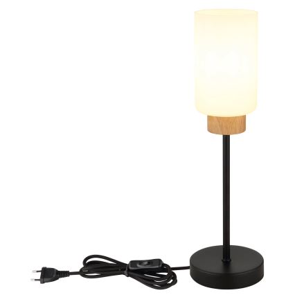 Globo - Candeeiro de mesa 1xE27/60W/230V preto/branco