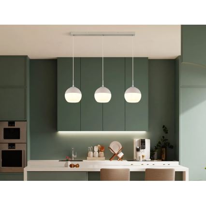 Globo - Lustre suspenso por cabo 3xE27/60W/230V