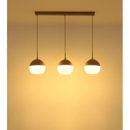 Globo - Lustre suspenso por cabo 3xE27/60W/230V
