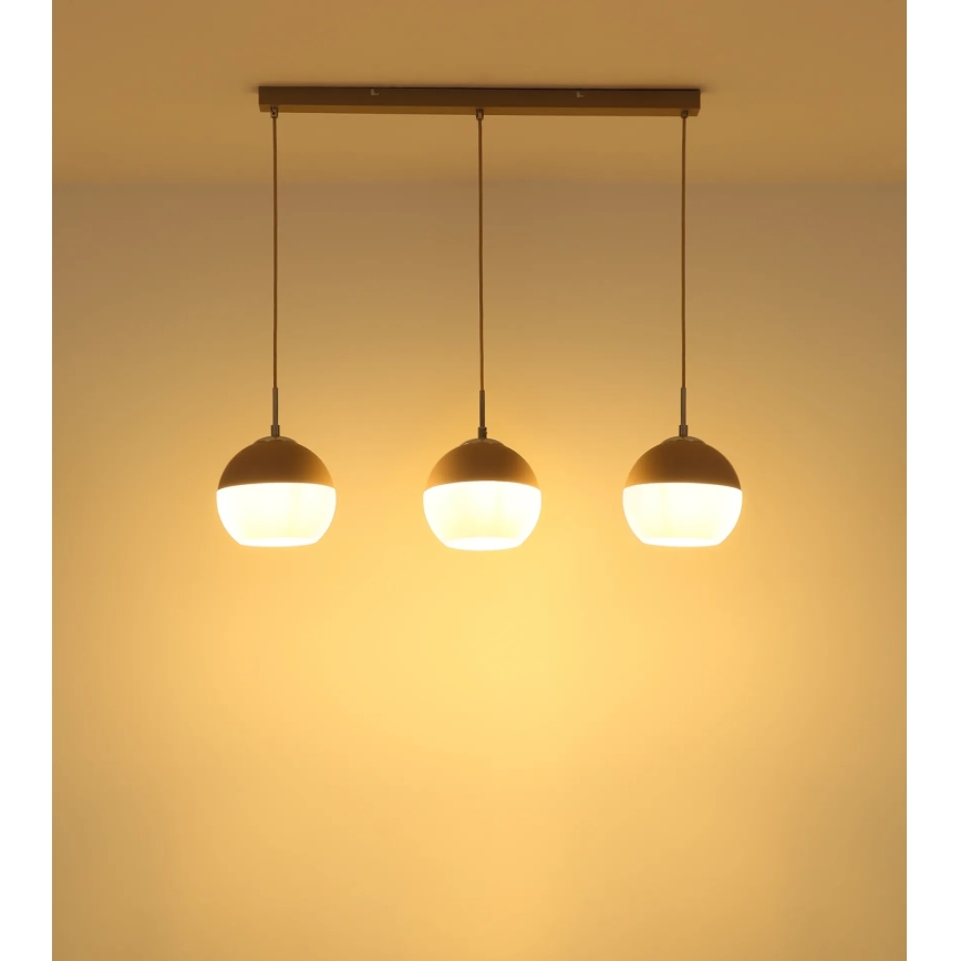 Globo - Lustre suspenso por cabo 3xE27/60W/230V