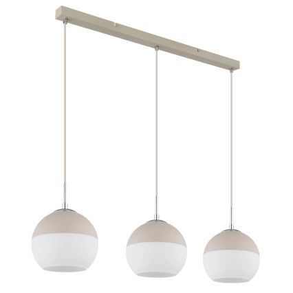 Globo - Lustre suspenso por cabo 3xE27/60W/230V