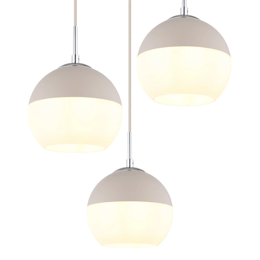 Globo - Lustre suspenso por cabo 3xE27/60W/230V
