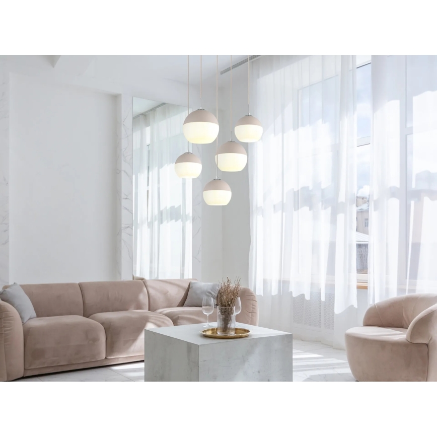 Globo - Lustre suspenso com cabo 5xE27/60W/230V