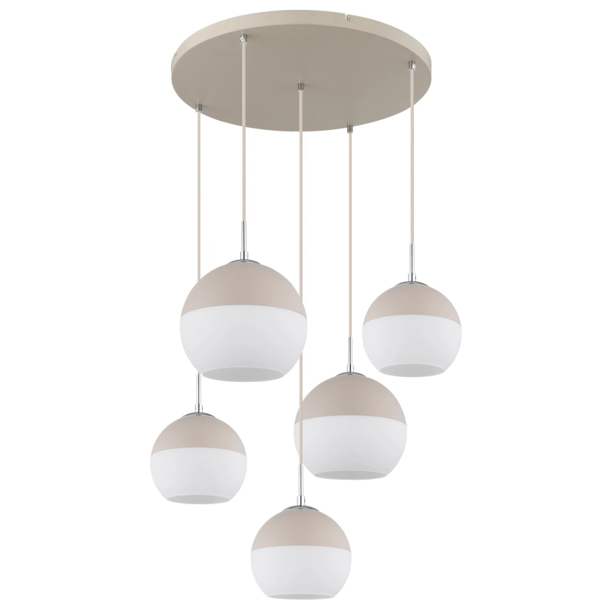 Globo - Lustre suspenso com cabo 5xE27/60W/230V