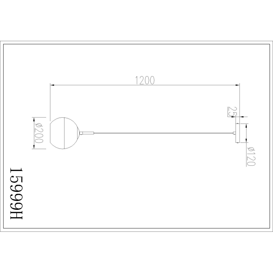 Globo - Lustre pendente com cabo 1xE27/60W/230V, Ø 20 cm