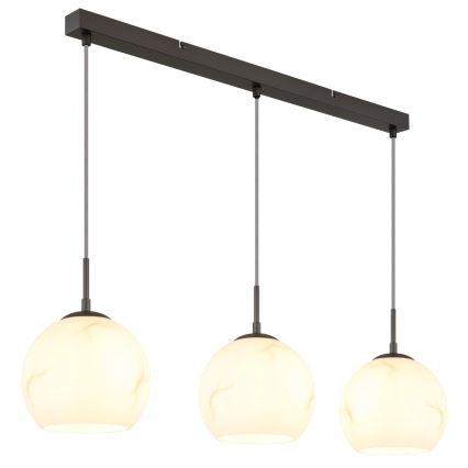 Globo - Lustre suspenso por cabo 3xE27/60W/230V
