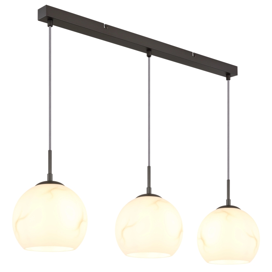 Globo - Lustre suspenso por cabo 3xE27/60W/230V