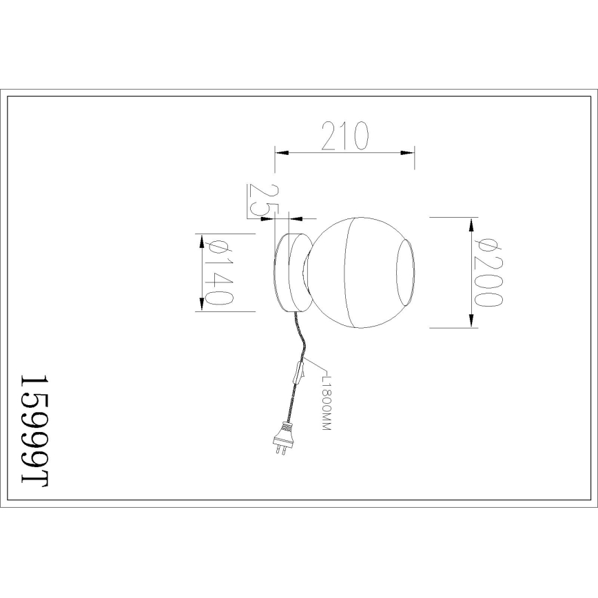 Globo - Candeeiro de mesa 1xE27/60W/230V
