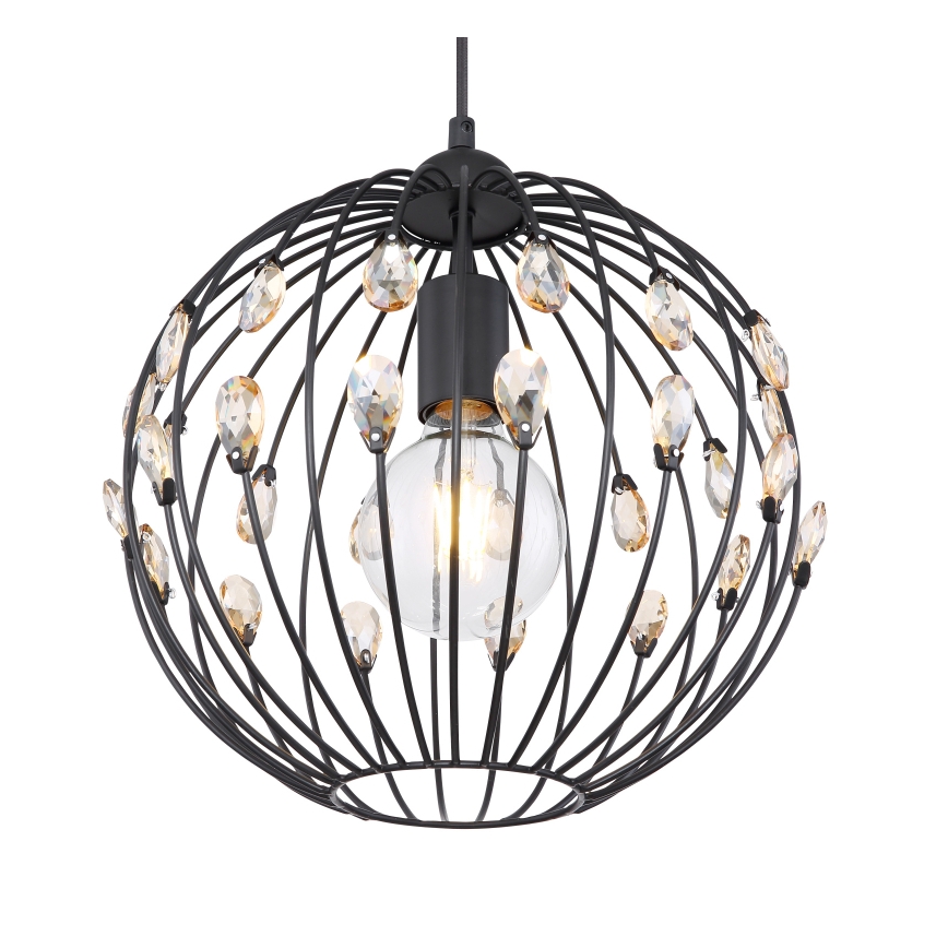 Globo - Pendente com cabo 1xE27/60W/230V Ø 30 cm