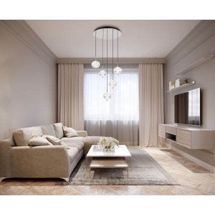 Globo - Candeeiro suspenso LED 5xLED/6,6W/230V 3000/4500/6500K