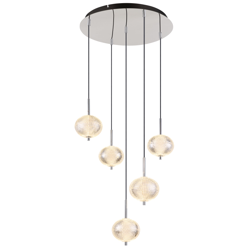 Globo - Candeeiro suspenso LED 5xLED/6,6W/230V 3000/4500/6500K