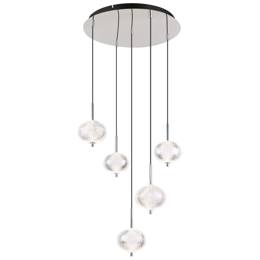 Globo - Candeeiro suspenso LED 5xLED/6,6W/230V 3000/4500/6500K