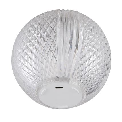 Globo - Lâmpada de mesa tátil LED regulável LED/2W/5V 1200 mAh USB transparente