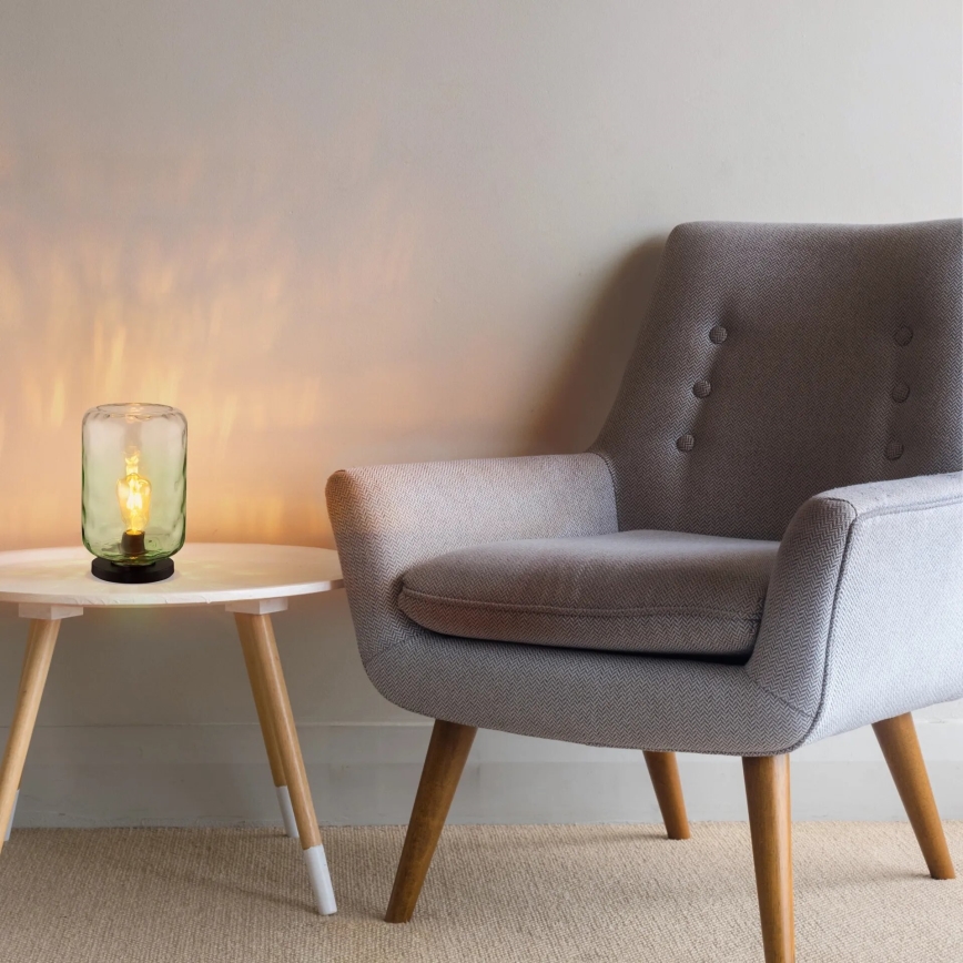 Globo - Candeeiro de mesa 1xE27/60W/230V verde