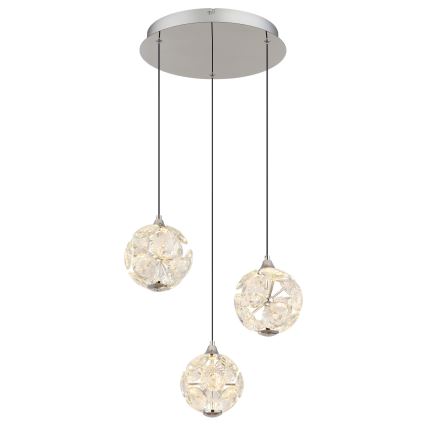 Globo - Lustre pendente LED com cabo LED/24W/230V