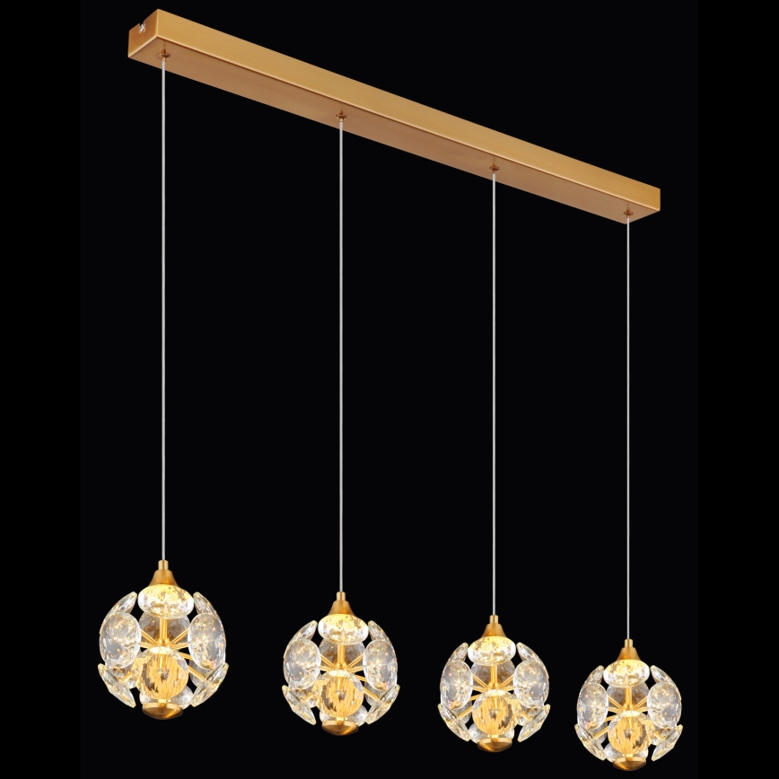 Globo - Lustre LED suspenso por cabo LED/32W/230V 3000K dourado