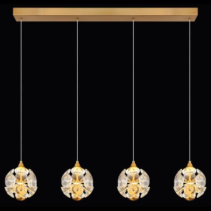 Globo - Lustre LED suspenso por cabo LED/32W/230V 3000K dourado