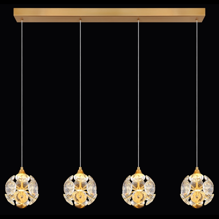 Globo - Lustre LED suspenso por cabo LED/32W/230V 3000K dourado
