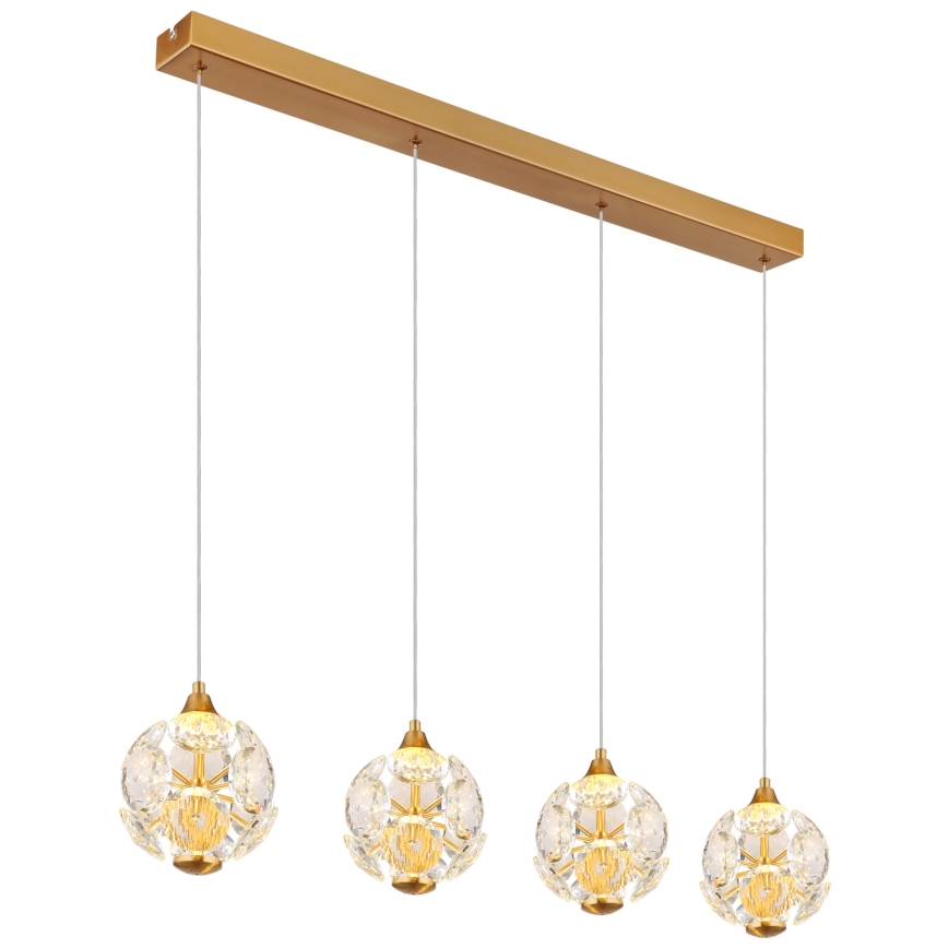 Globo - Lustre LED suspenso por cabo LED/32W/230V 3000K dourado