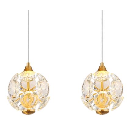 Globo - Lustre LED suspenso por cabo LED/32W/230V 3000K dourado