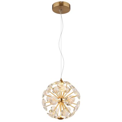 Globo - Lustre LED suspenso por cabo LED/12W/230V 3000K dourado