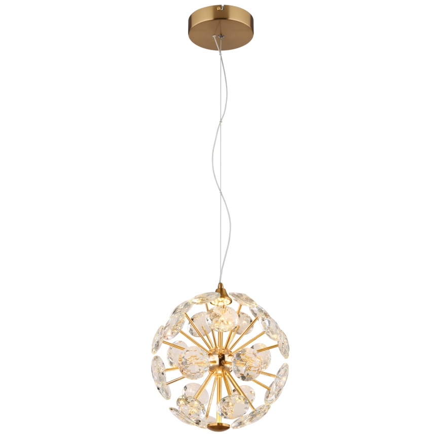 Globo - Lustre LED suspenso por cabo LED/12W/230V 3000K dourado