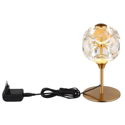 Globo - Candeeiro de mesa LED/8W/230V 3000K dourado