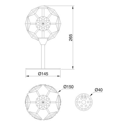 Globo - Candeeiro de mesa LED/8W/230V