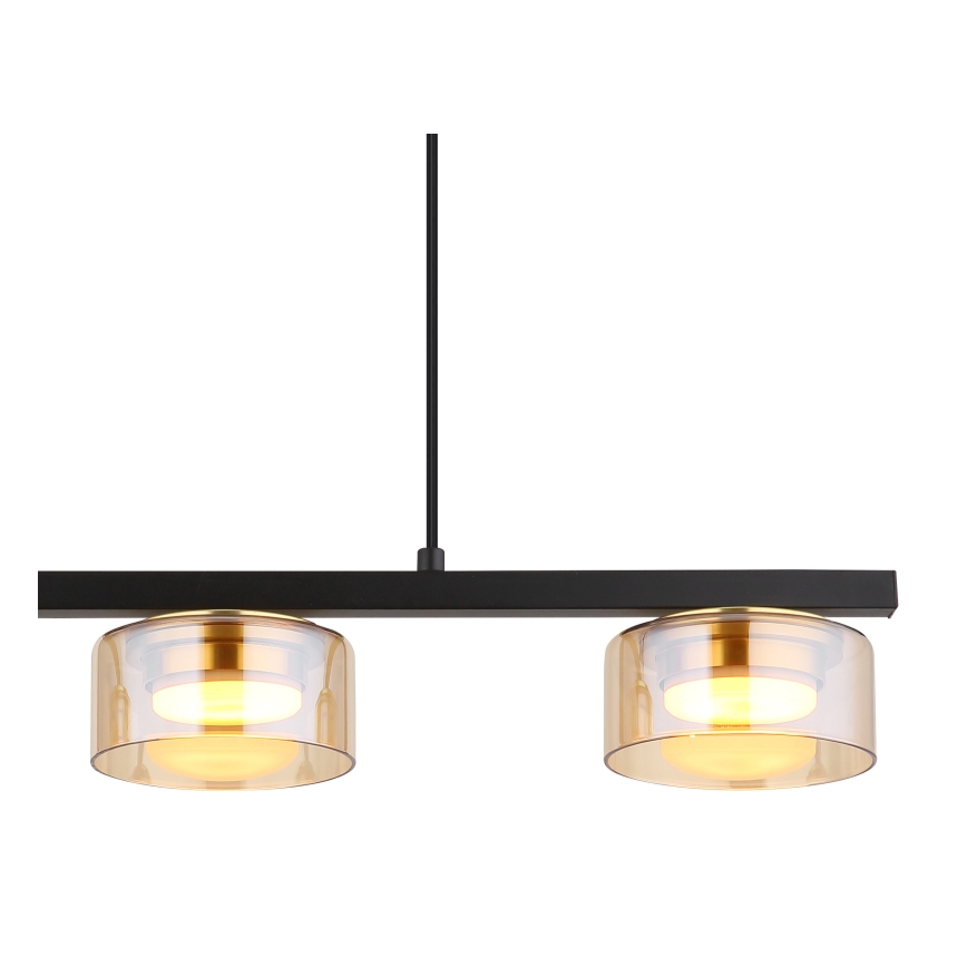 Globo - Candeeiro suspenso LED 3xGX53/6W/230V fumado/castanho