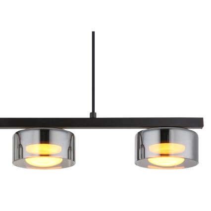Globo - Candeeiro suspenso LED 3xGX53/6W/230V fumado/preto
