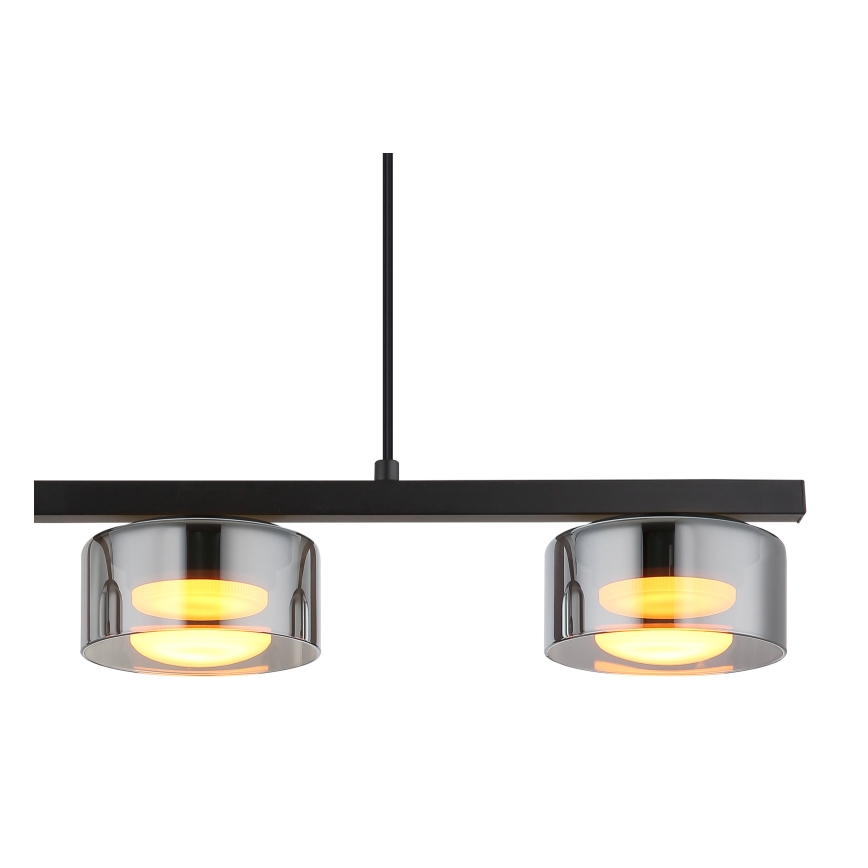 Globo - Candeeiro suspenso LED 3xGX53/6W/230V fumado/preto