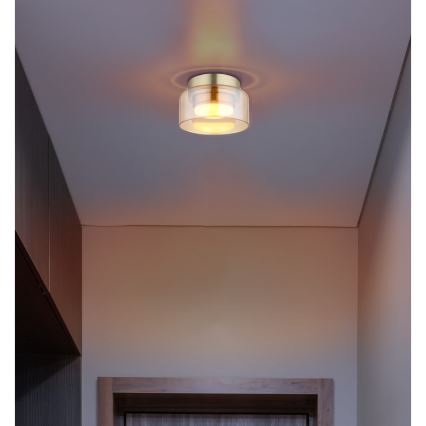 Globo - Iluminação de teto LED 1xGX53/6W/230V diâmetro 13 cm fumado/castanho