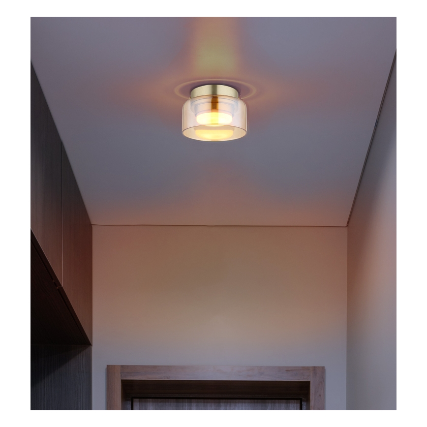 Globo - Iluminação de teto LED 1xGX53/6W/230V diâmetro 13 cm fumado/castanho