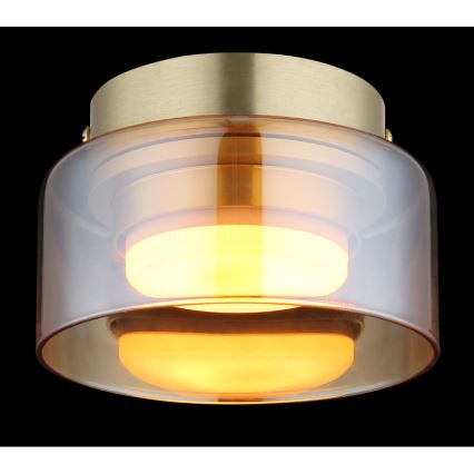 Globo - Iluminação de teto LED 1xGX53/6W/230V diâmetro 13 cm fumado/castanho