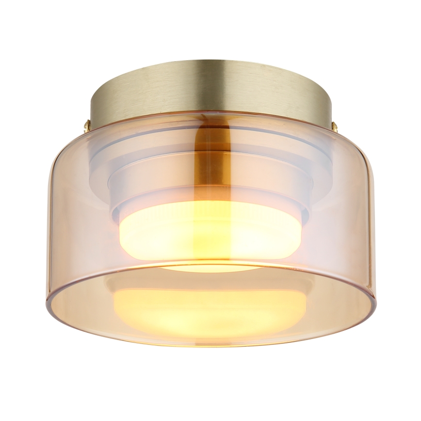 Globo - Iluminação de teto LED 1xGX53/6W/230V diâmetro 13 cm fumado/castanho