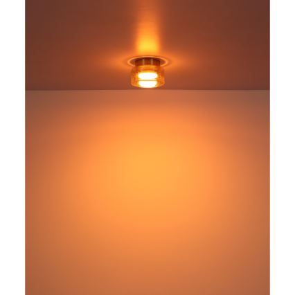 Globo - Iluminação de teto LED 1xGX53/6W/230V diâmetro 13 cm fumado/castanho