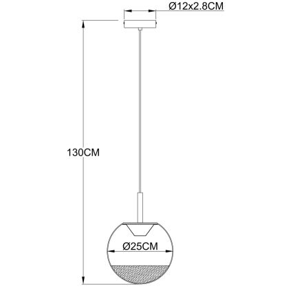 Globo - Lustre LED suspenso em cabo LED/8W/230V