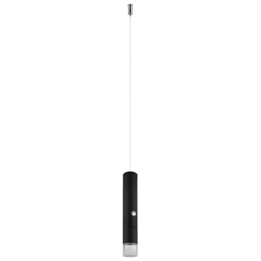 Globo - Luminária LED dimerizável tátil recarregável 2 em 1 LED/2W/230/5V preta